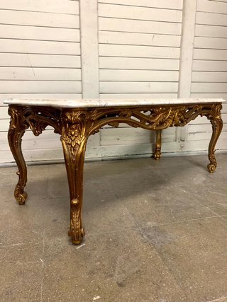 Mesa Auxiliar Madera y Mármol