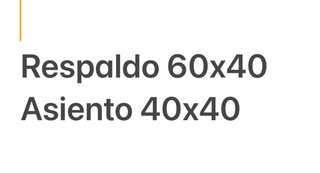 2 Cojines para silla de jardín con respaldo