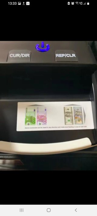 Máquina Contadora y Detector Billetes euros dolar