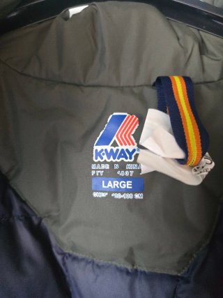 Giubbino K-Way Uomo Verde Oliva
