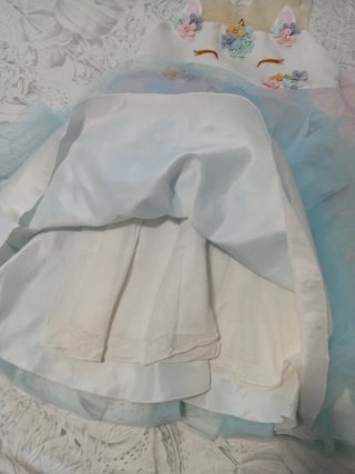 Vestido Unicornio Niña Talla 4-6