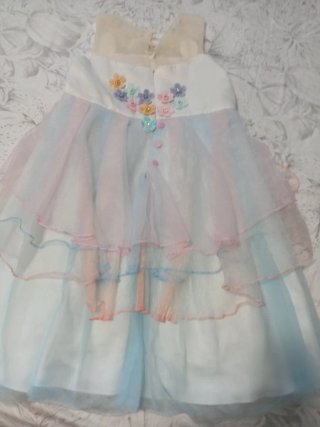 Vestido Unicornio Niña Talla 4-6