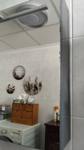 Mueble bajo lavabo, mueble espejo con foco