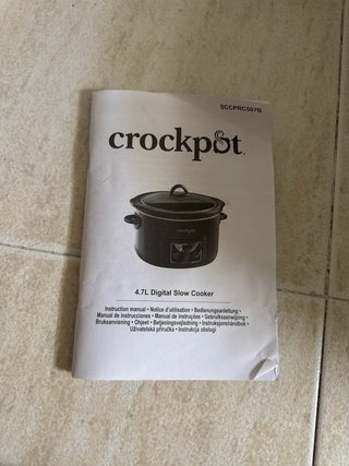 Olla Cocción Lenta Crockpot Negra
