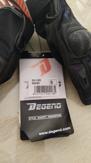 Guantes Moto Degend Negro Talla S