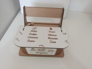 Pupitre de madera personalizado Regalo profesora