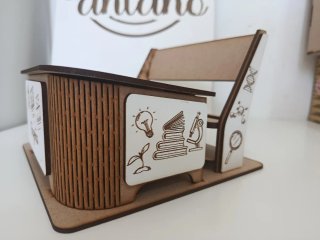 Pupitre de madera personalizado Regalo profesora