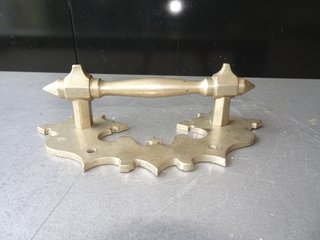 Tirador Antiguo Metal Plateado