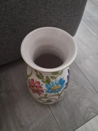 Vaso Ceramica Fiori Dipinti