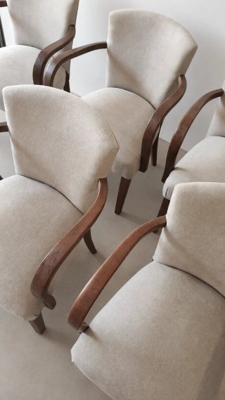 6 sillas de comedor | Mid Century | Restauradas