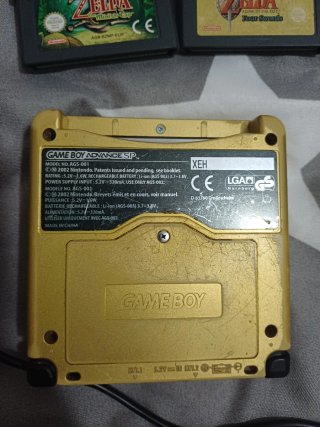 GBA SP Zelda Edizione + Caricatore + 2 Giochi