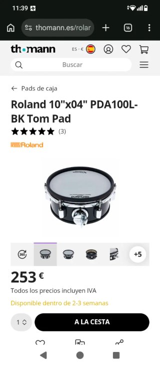 Roland PDA100L V-Drums Pad