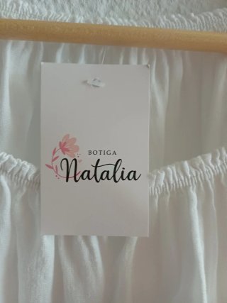 Blusa Ibicenca Blanca Talla Única