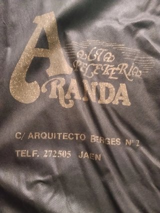 Abrigo de piel negro
