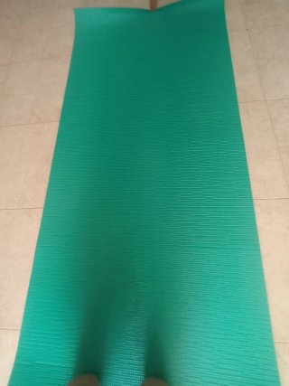 Esterilla de pilates azul verde