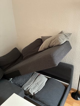 Divano letto IKEA FRIHETEN grigio con spazio di archiviazione