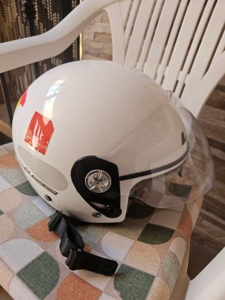 Casco Moto Jet LS2 Blanco talla XL