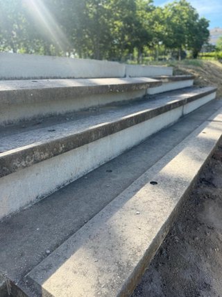 Módulos de grada de hormigón