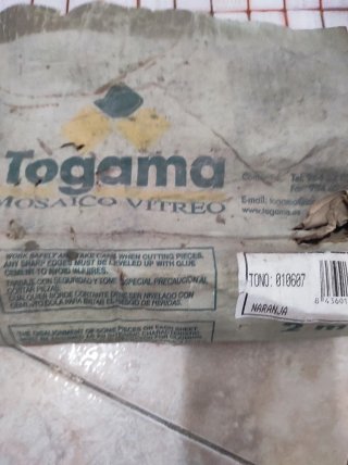 Mosaico vítreo naranja Togama