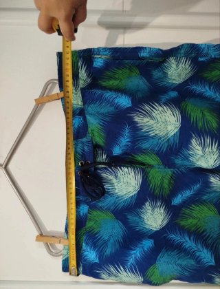 Bañador estampado Azul