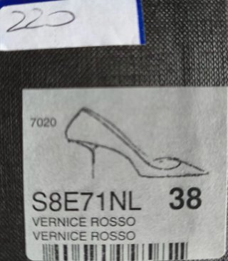 Scarpe Noto rosse tacco 38