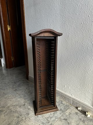 Mueble guarda CD's vintage madera