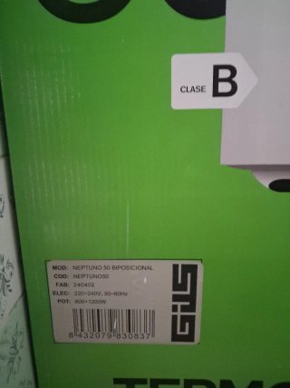 Termo Eléctrico Gis Neptuno 50L