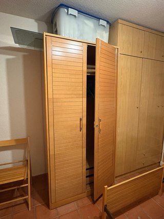 DORMITORIO COMPLETO MADERA CLARA