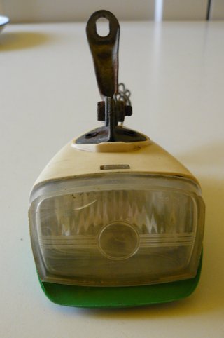 Faro bicicleta plástico años 60