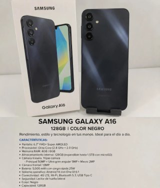 Samsung Galaxy A16 128GB Negro