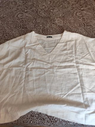 Camisa Lino Blanca Talla Única