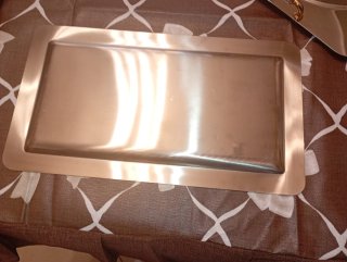 Vassoio rettangolare con spighe di grano