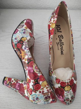Zapatos de tacón 101 Ballerine multicolor piel