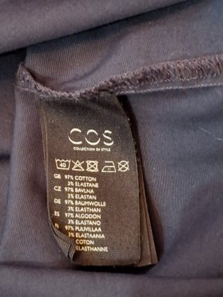 Camicia COS blu cotone stretch tg 40