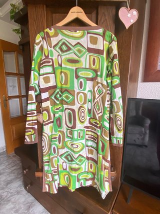 Túnica playera, Kaftan, diseño psicodélico, retro.