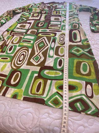 Túnica playera, Kaftan, diseño psicodélico, retro.