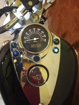 Suzuki 250cl Moto Cruiser Negra/Plateada