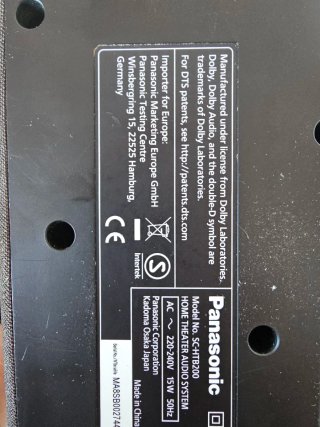Soundbar Panasonic SC-HTB200 Negro