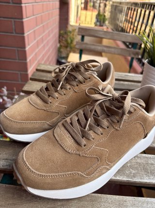Zapatillas Sneakers Oysho Beige Talla 39