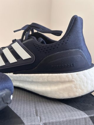 Zapatillas Adidas Pureboost Azul y Blanco