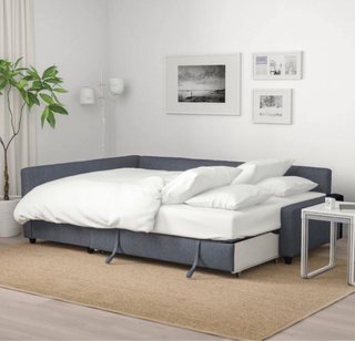 Sofá Cama Chaise Longue Gris Oscuro
