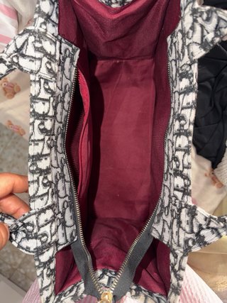 Bolso Christian Dior Playa Gris y Negro