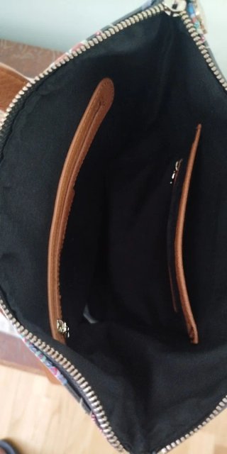 Mochila Desigual Negra Estampada Flores