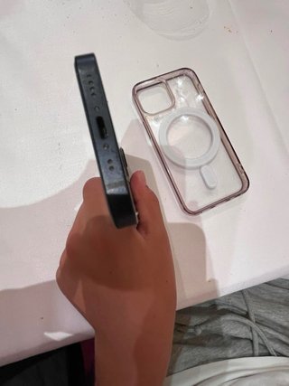 iPhone 12 mini Negro + Funda Transparente