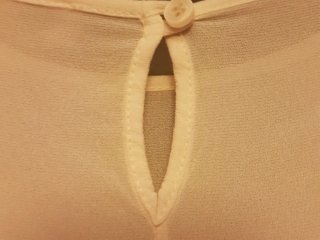 Blusa blanca rota manga corta