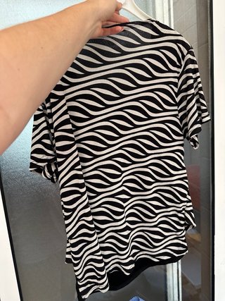 Top Y2K Zebra Talla L