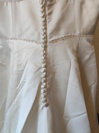 Vestido de Novia Blanco Encaje y Satén