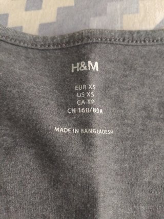 Lote 2 Camisetas Básicas H&M Talla S