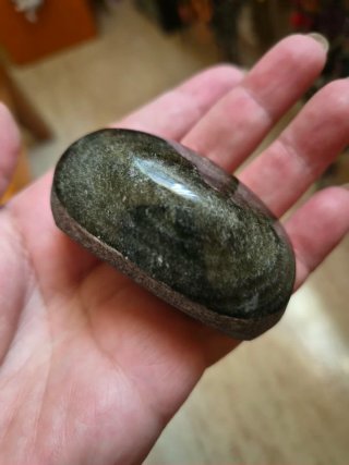 Obsidiana dorada pulida 6 cm