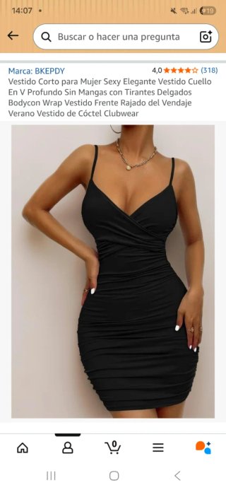 Vestido Negro BKEPDY Verano Elegante